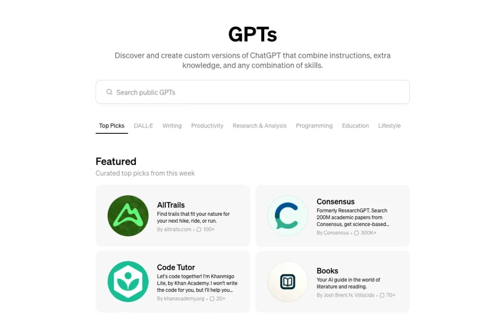 ChatGPT Store opened!