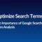 How to Optimize Search Terms for Better Performance